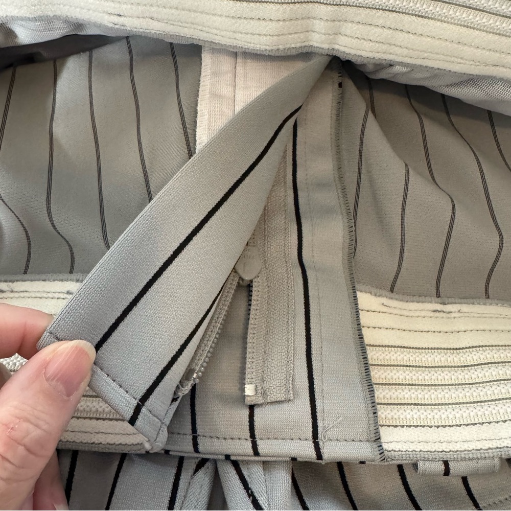 Mizuno Gray Pinstriped Men’s Full‎ Length Baseball Pants 34-36L - Picture 11 of 12